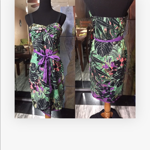 Anthro pologie tropical dress - Picture 2 of 8